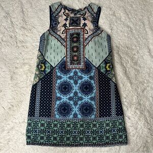 B Darlin Multicolor Patterned Mini Dress